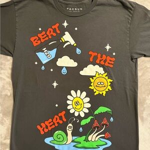 PacSun Black Short Sleeve Graphic‎ Tee